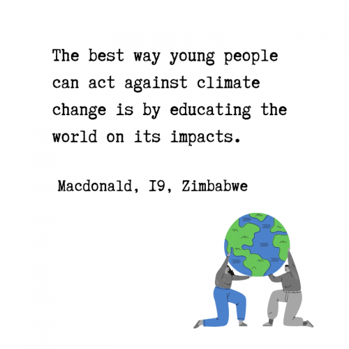 Quote from Voices of Youth on Climate Action